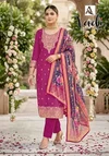 Vadi By Alok Suit Jacquard With Hand Work Dress Material 